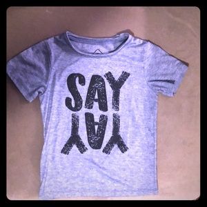 3T “Say yay” shirt